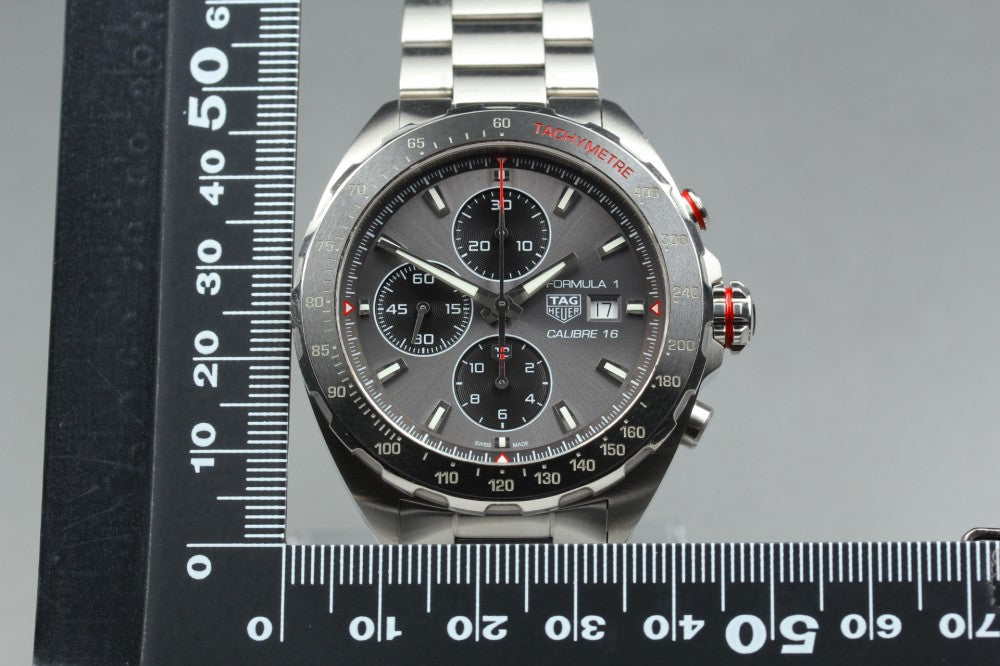 Near MINT TAG Heuer Formula 1 CAZ2012-0 Silver Auto 46mm Men's Watch