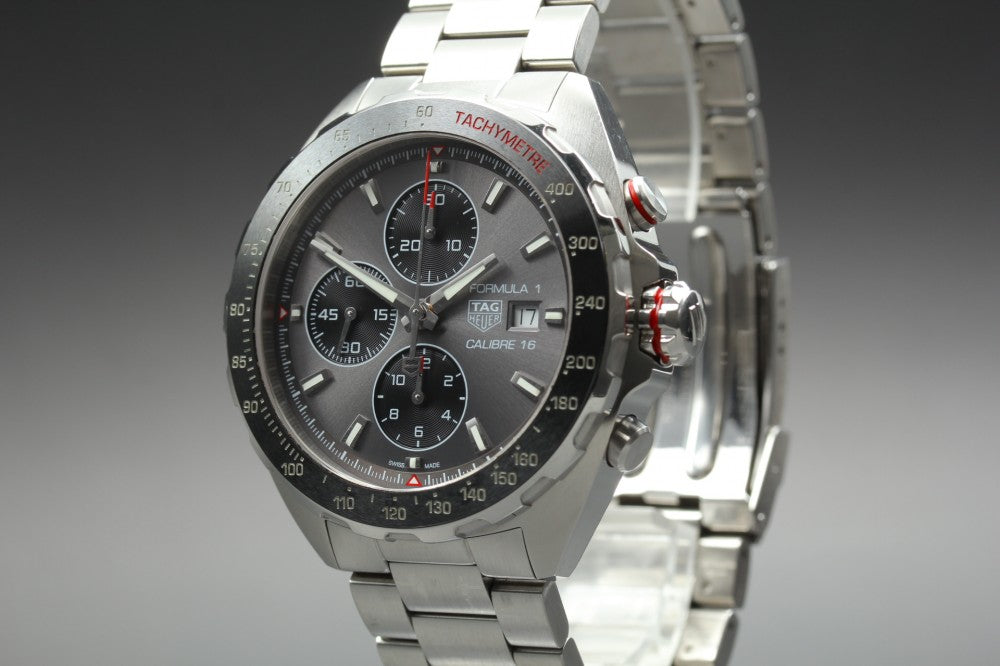 Near MINT TAG Heuer Formula 1 CAZ2012-0 Silver Auto 46mm Men's Watch