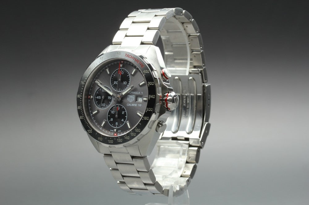 Near MINT TAG Heuer Formula 1 CAZ2012-0 Silver Auto 46mm Men's Watch