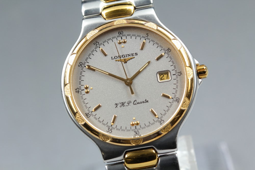 Near MINT LONGINES Conquest L1.613.3 Silver Quartz 35mm Men's Watch