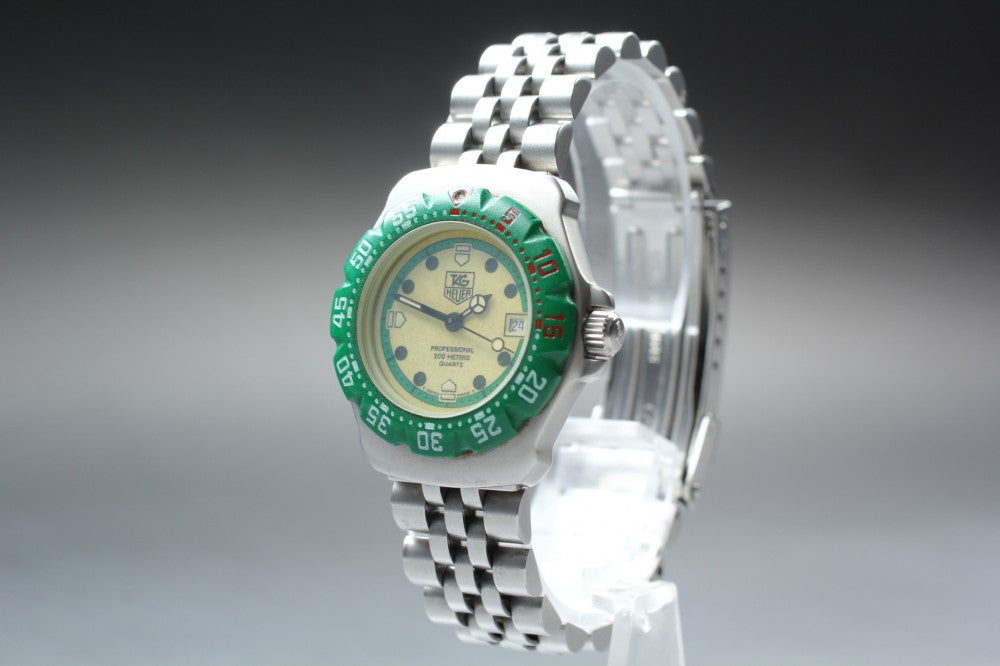 Near MINT TAG Heuer Formula 1 372.508 Yellow Quartz 30mm Ladies Watch