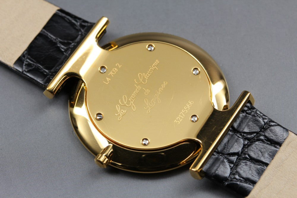 Near MINT LONGINES Grand Classic L4.709.2 Gold Quartz 33mm Men's Watch