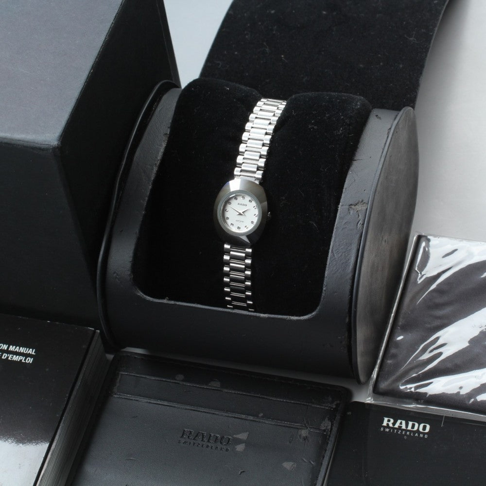 Near MINT RADO Diastar 963.0558.3 White Quartz 21mm Ladies Watch