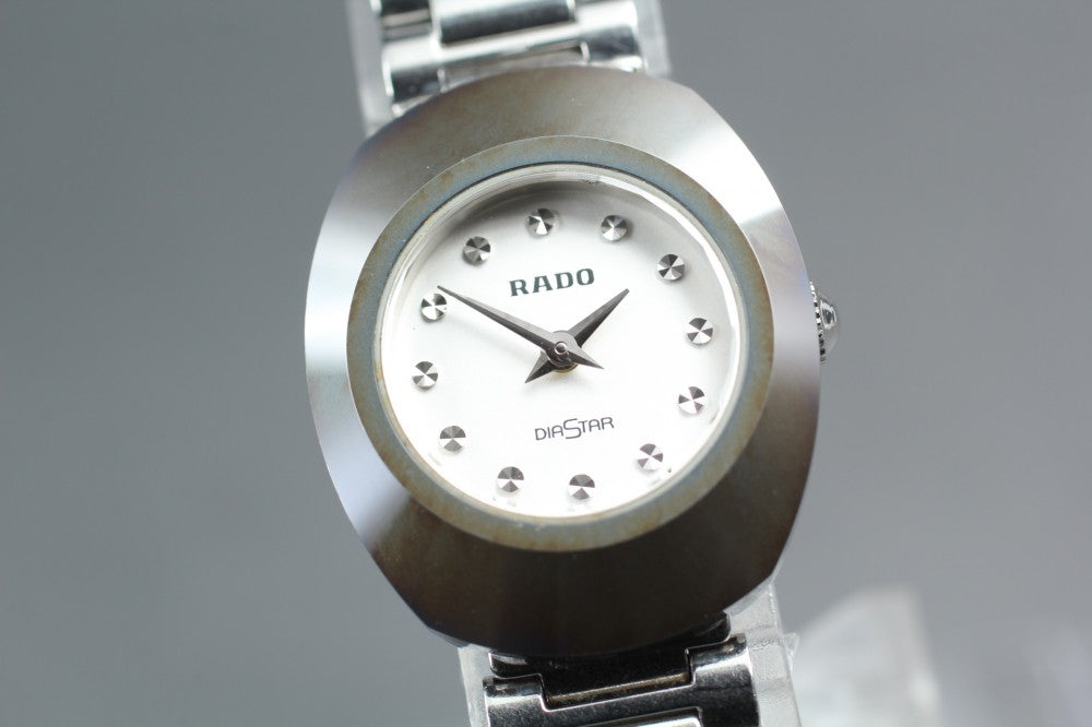 Near MINT RADO Diastar 963.0558.3 White Quartz 21mm Ladies Watch