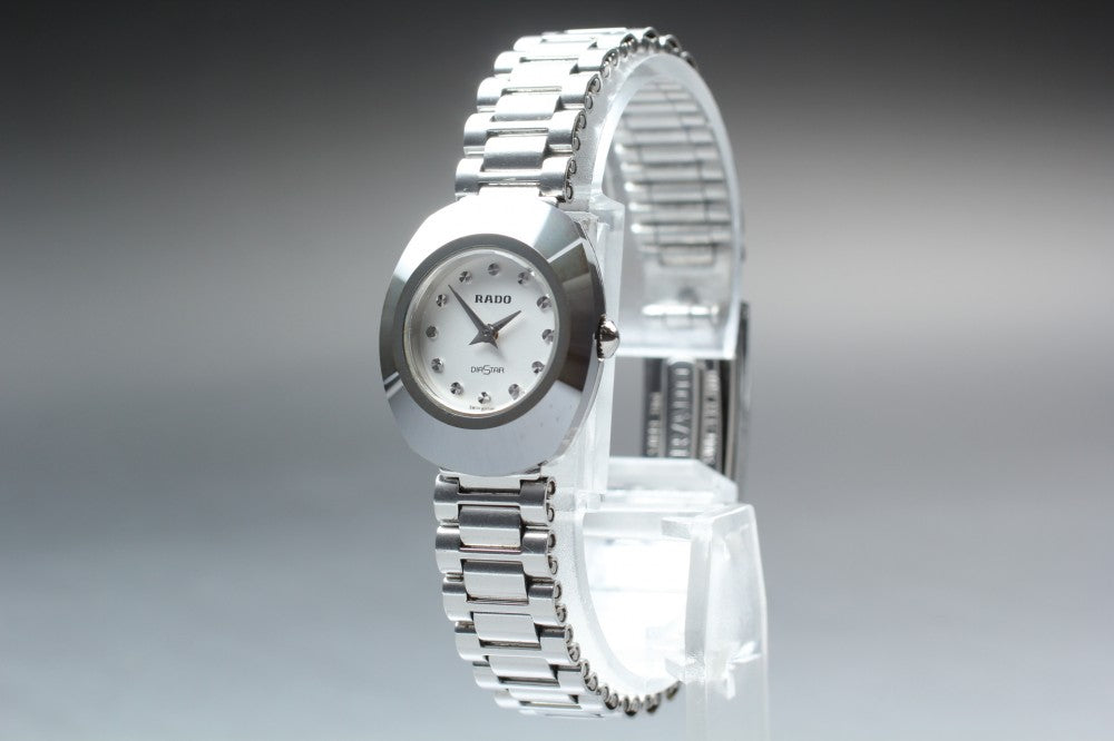 Near MINT RADO Diastar 963.0558.3 White Quartz 21mm Ladies Watch