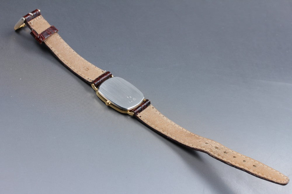 Near MINT OMEGA De Ville 195.0077.2 Cal.1378 Gold Quartz 30mm Men's Watch