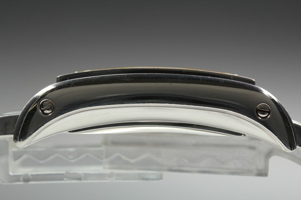Near MINT ORIS Miles Rectangular 585-7525-40-02 Silver Auto 30mm Men's Watch