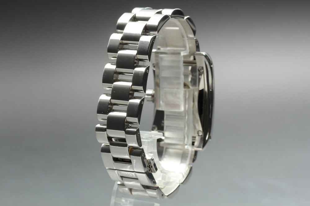 Near MINT ORIS Miles Rectangular 585-7525-40-02 Silver Auto 30mm Men's Watch
