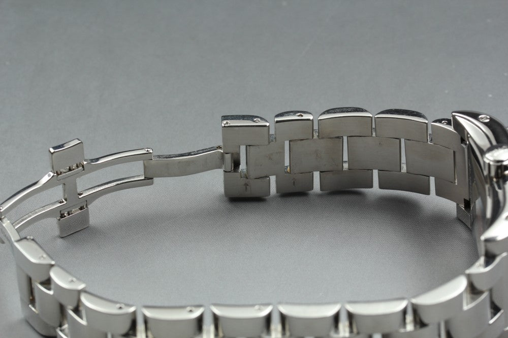Near MINT ORIS Miles Rectangular 585-7525-40-02 Silver Auto 30mm Men's Watch