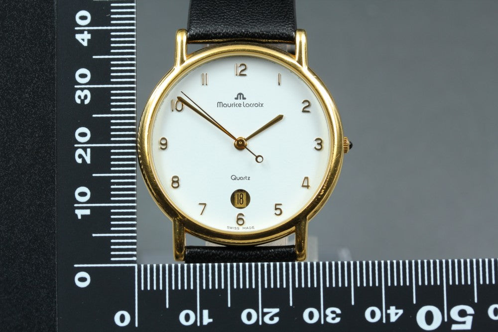 Near MINT Maurice Lacroix Les Classics 92127 White Quartz 34mm Men's Watch