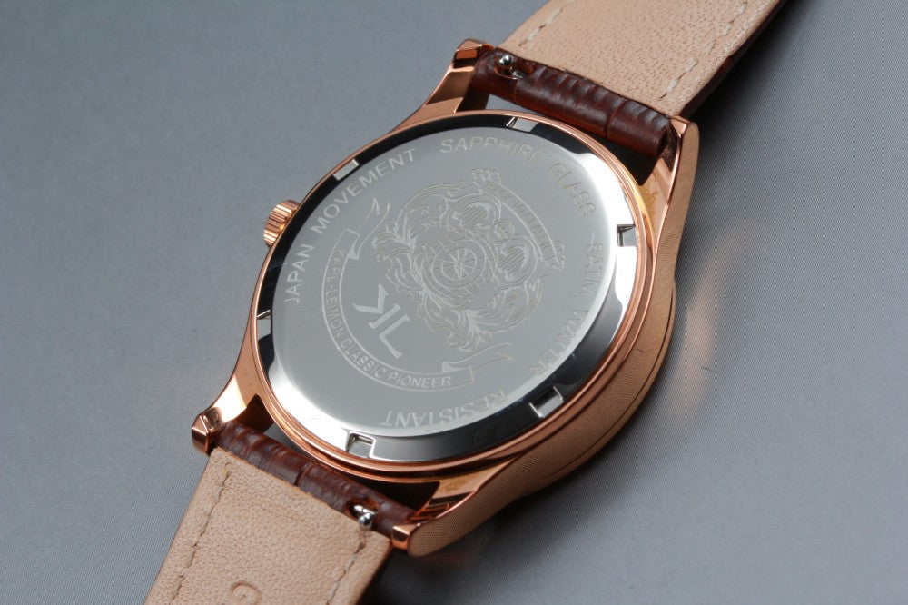 Near MINT Carleymon Classic Pioneer White Quartz 38mm Men's Watch