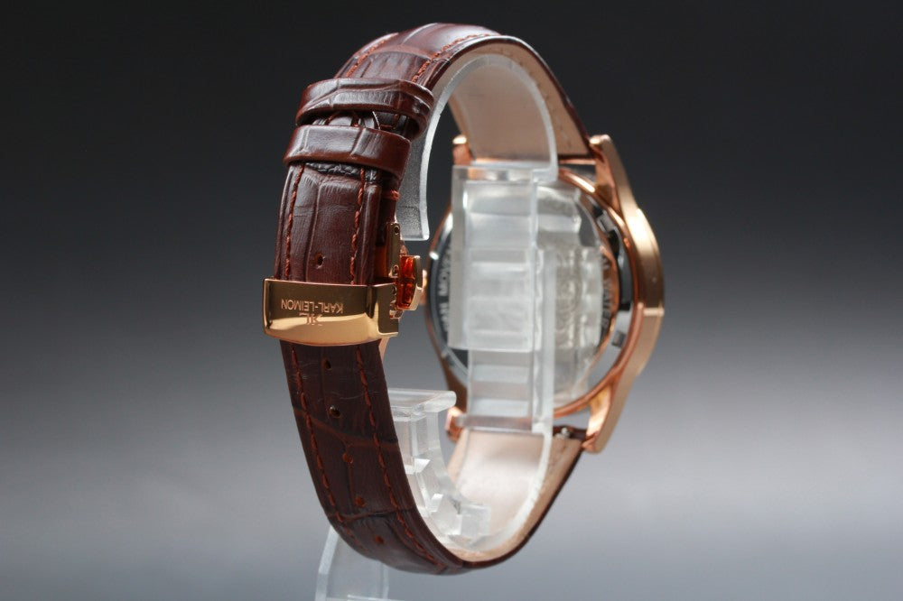Near MINT Carleymon Classic Pioneer White Quartz 38mm Men's Watch