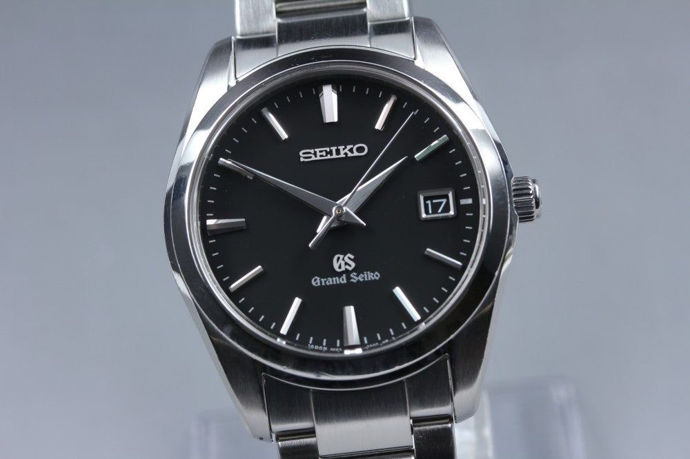 Near MINT Grand Seiko SBGX061/9F62-0AB0 Black Quartz 36mm Men's Watch