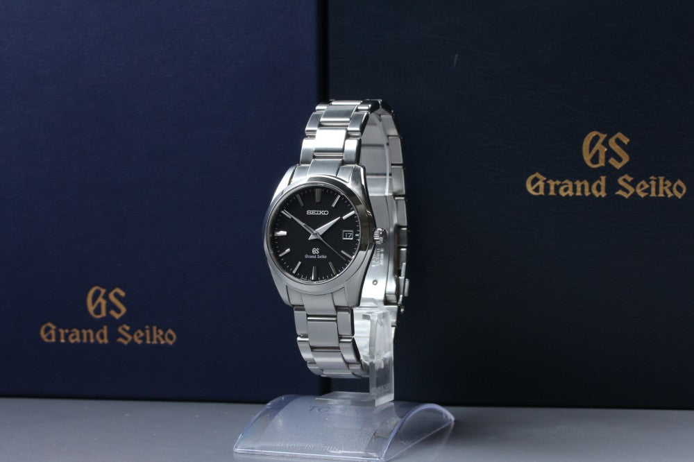 Near MINT Grand Seiko SBGX061/9F62-0AB0 Black Quartz 36mm Men's Watch