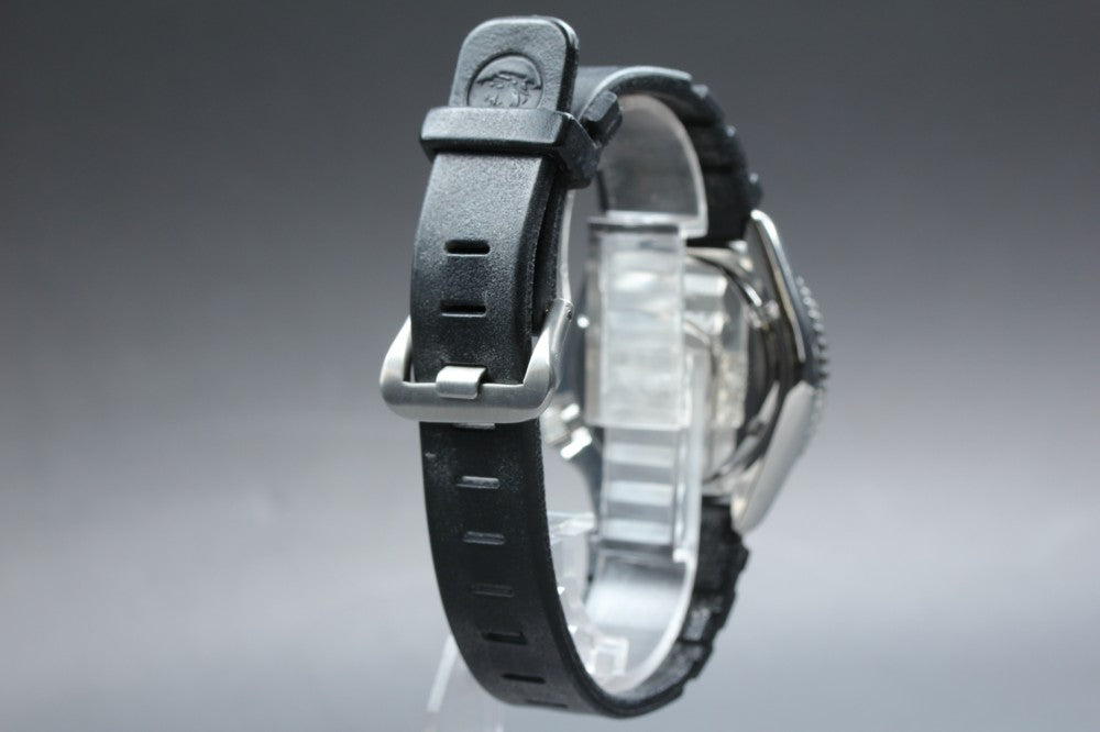 Near MINT SEIKO 6458-6000 Black Quartz 37mm Men's Watch 1984