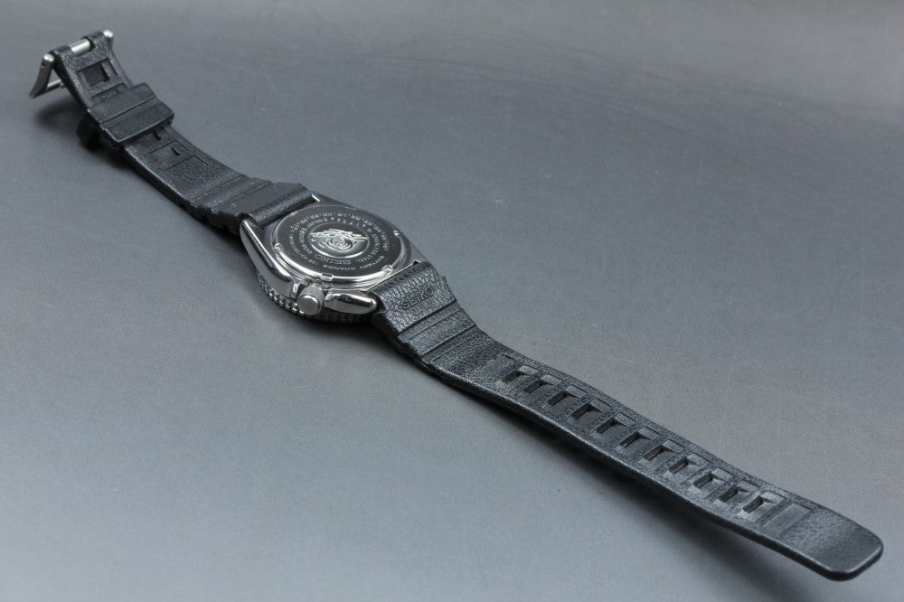 Near MINT SEIKO 6458-6000 Black Quartz 37mm Men's Watch 1984