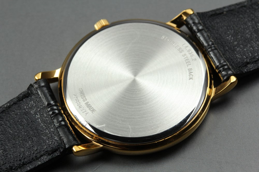 Near MINT LONGINES Grand Classic L4.636.2 Gold Quartz 33mm Men's Watch