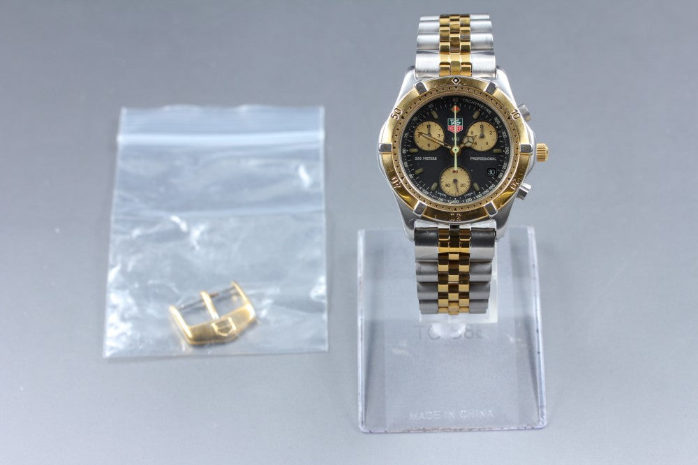 TAG Heuer Professional 2000 CE1120 Black/Gold Quartz 36.8mm Men's Watch
