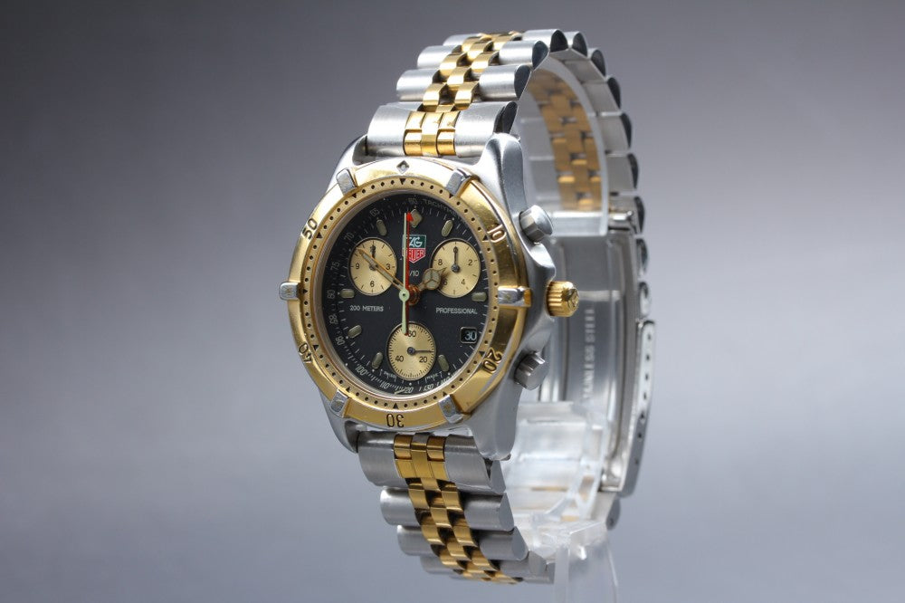 TAG Heuer Professional 2000 CE1120 Black/Gold Quartz 36.8mm Men's Watch