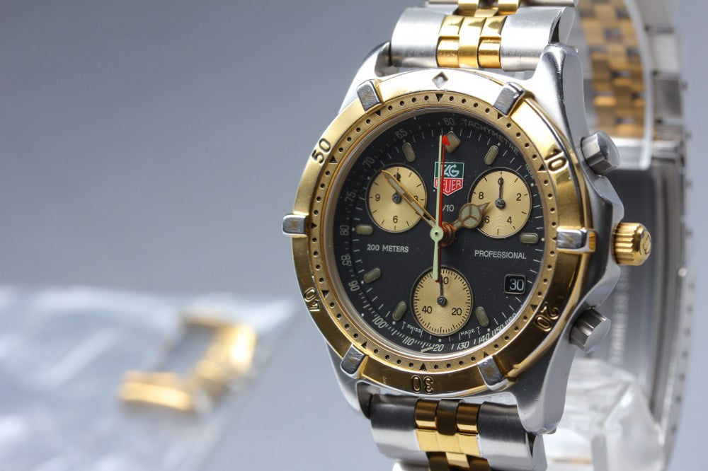 TAG Heuer Professional 2000 CE1120 Black/Gold Quartz 36.8mm Men's Watch