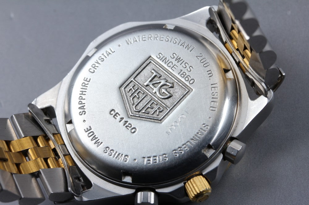 TAG Heuer Professional 2000 CE1120 Black/Gold Quartz 36.8mm Men's Watch