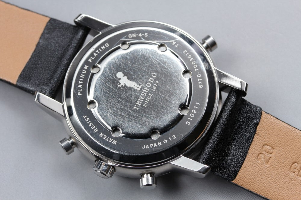 Near MINT TENSHODO Grand Complication 6770-T003613 White Quartz 40mm Men's Watch