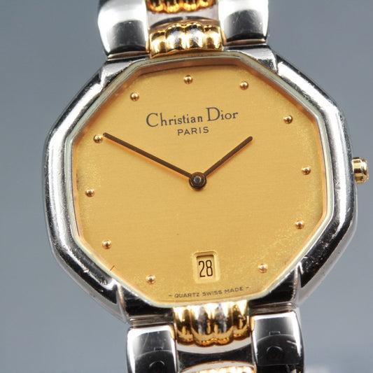 Christian Dior 45.204 Gold Quartz 32mm Men's Watch