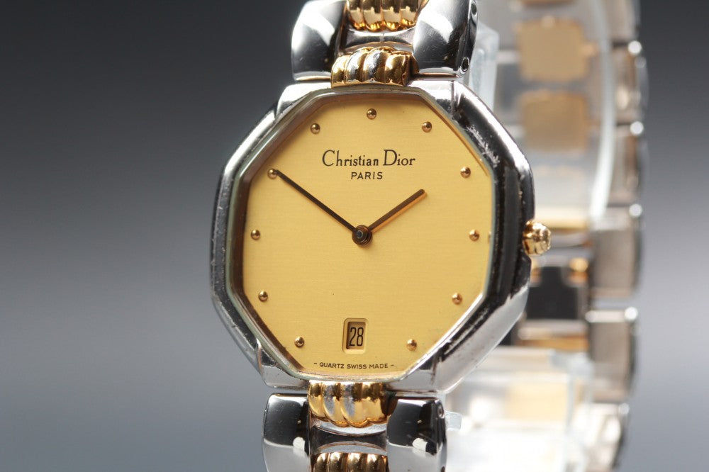 Christian Dior 45.204 Gold Quartz 32mm Men's Watch