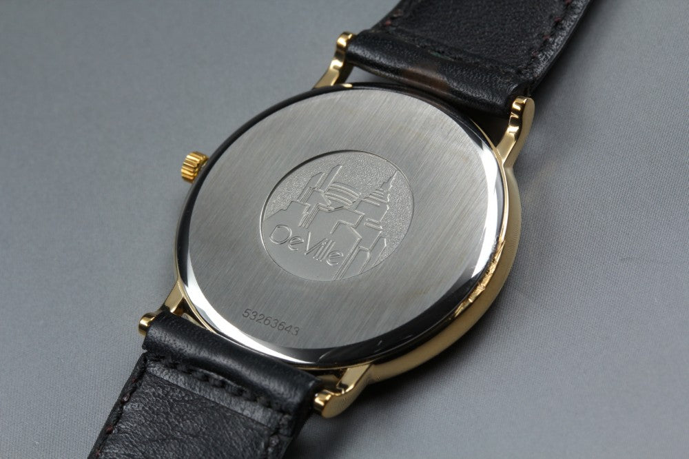 Near MINT OMEGA De Ville 1960.312.1 Cal.1430 Gold Quartz 32.5mm Men's Watch 1991