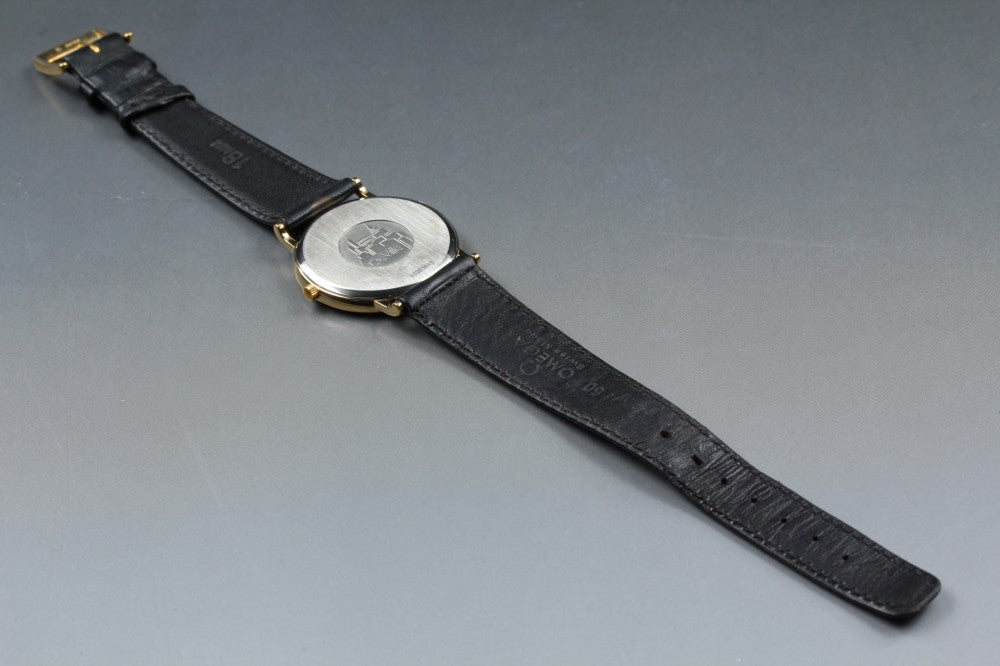 Near MINT OMEGA De Ville 1960.312.1 Cal.1430 Gold Quartz 32.5mm Men's Watch 1991