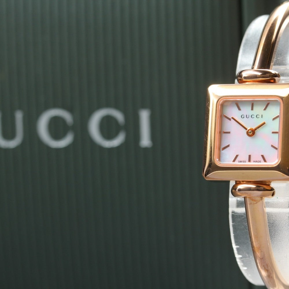 Near MINT GUCCI 1900L Mother of Pearl Quartz 20mm Ladies Watch