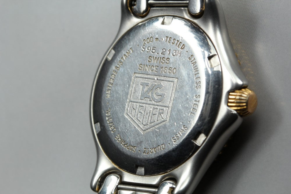 Near MINT TAG Heuer S/el S95.213M Black Quartz 31.5mm Men's Watch