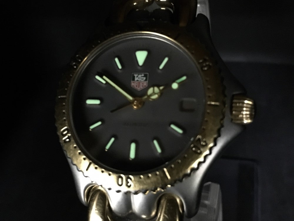 Near MINT TAG Heuer S/el S95.213M Black Quartz 31.5mm Men's Watch