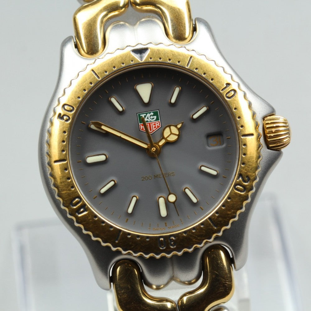 Near MINT TAG Heuer S/el S95.213M Black Quartz 31.5mm Men's Watch