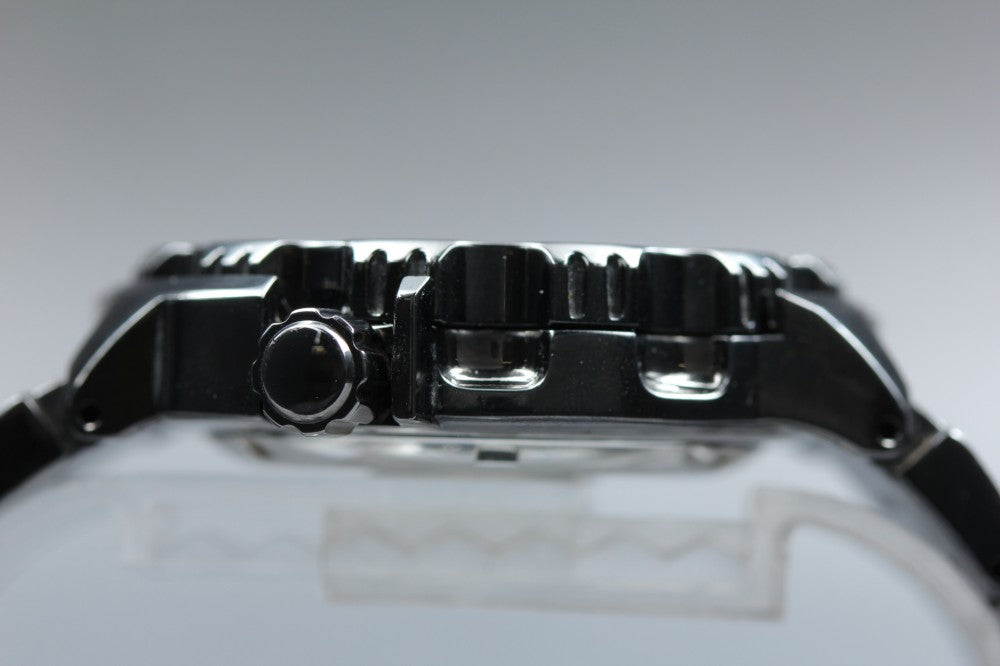 Near MINT SEIKO Night Monster SZEN002/7S26-03G0 Black Auto 41.4mm Men's Watch