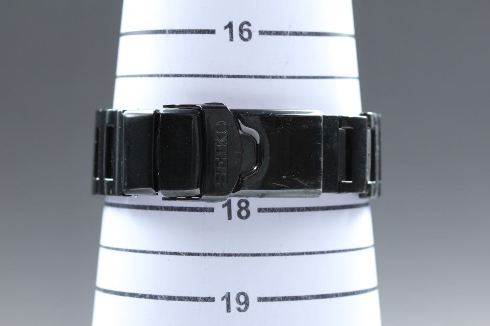 Near MINT SEIKO Night Monster SZEN002/7S26-03G0 Black Auto 41.4mm Men's Watch