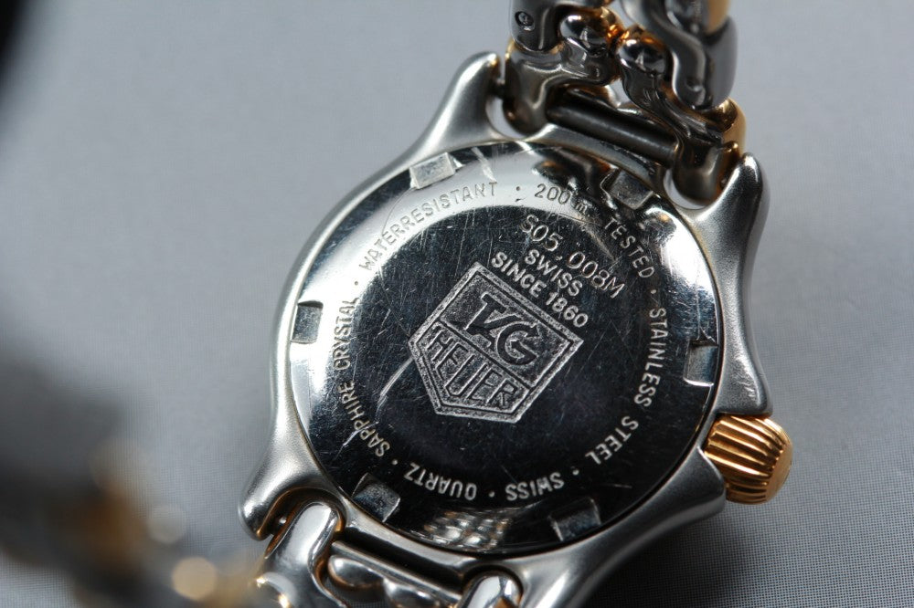 Near MINT TAG Heuer S/el S05.008M Beige Quartz 21.6mm Ladies Watch