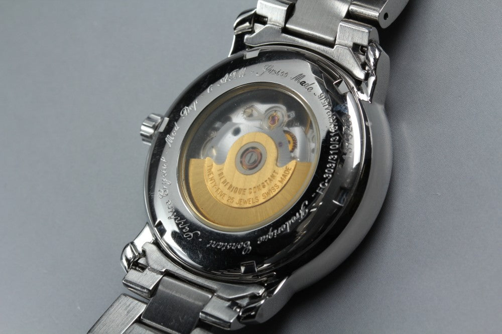 Near MINT FREDERIQUE CONSTANT FC-303/310X3P5/6 Black Auto 38.2mm Men's Watch