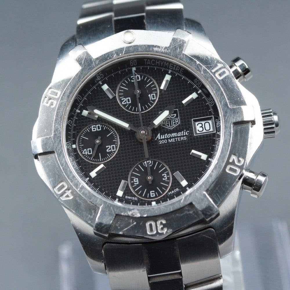TAG Heuer Exclusive 2000 CN2111-0 Black Auto 37.3mm Men's Watch
