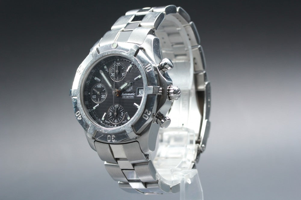 TAG Heuer Exclusive 2000 CN2111-0 Black Auto 37.3mm Men's Watch