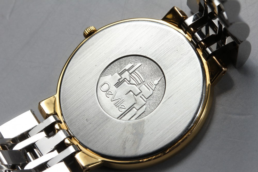 Near MINT OMEGA De Ville 395.0875.2 Cal.1378 White Quartz 32.5mm Men's Watch