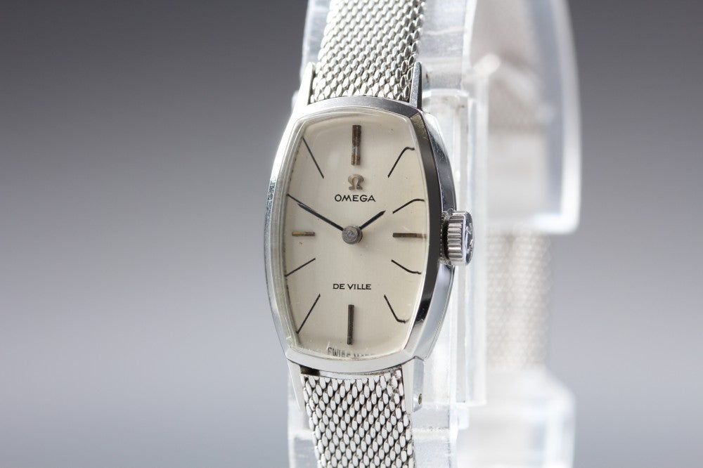 Near MINT OMEGA De Ville 511.222 Cal.485 Silver Manual 14.3mm Ladies Watch 1971