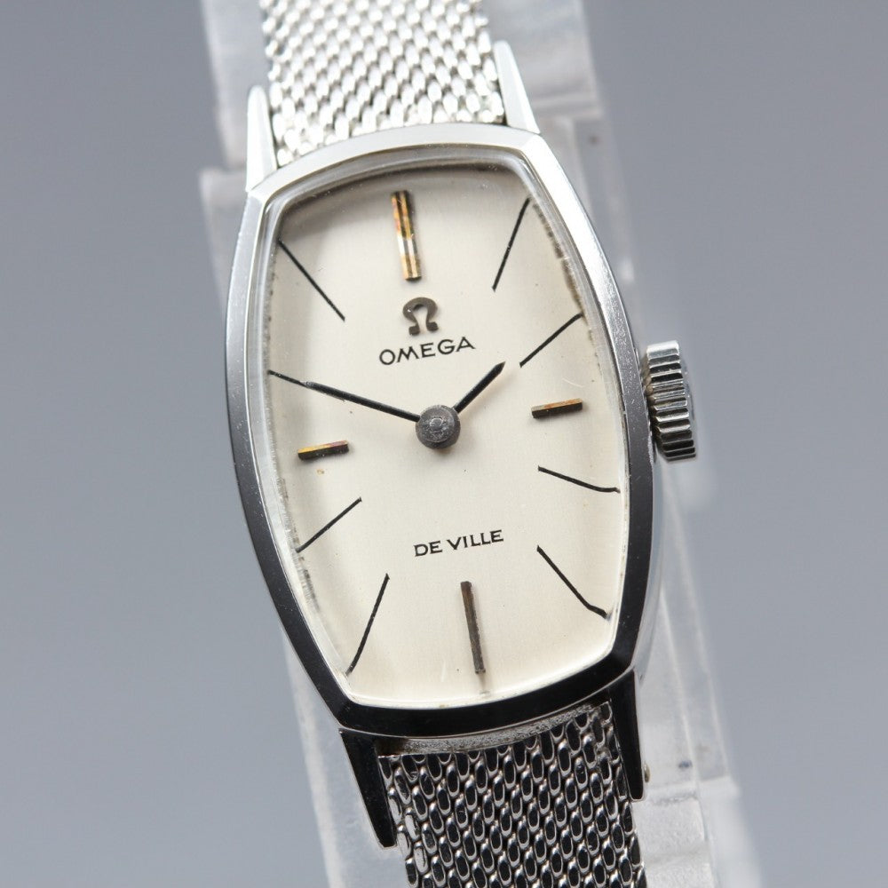Near MINT OMEGA De Ville 511.222 Cal.485 Silver Manual 14.3mm Ladies Watch 1971