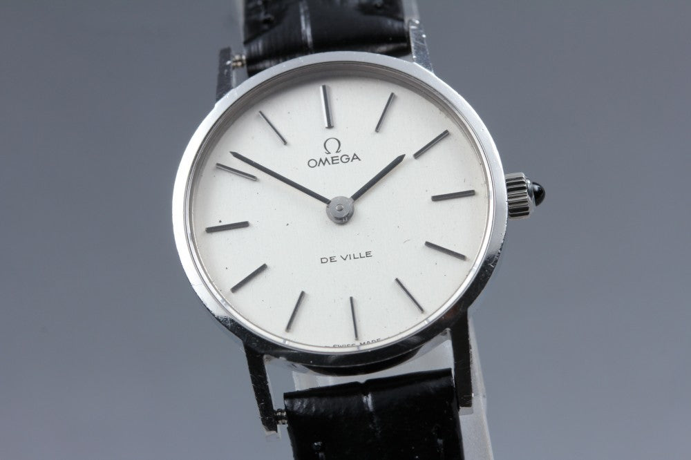 Near MINT OMEGA De Ville 511.0392 Cal.625 Silver Manual 24mm Ladies Watch 1977