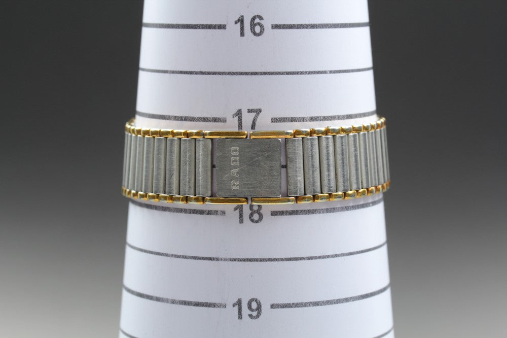 Near MINT RADO Florence 204.3630.2 Silver Quartz 25mm Men's Watch