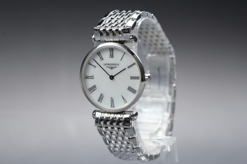 Near MINT LONGINES Grand Classic L4.209.4 White Quartz 23.7mm Ladies Watch