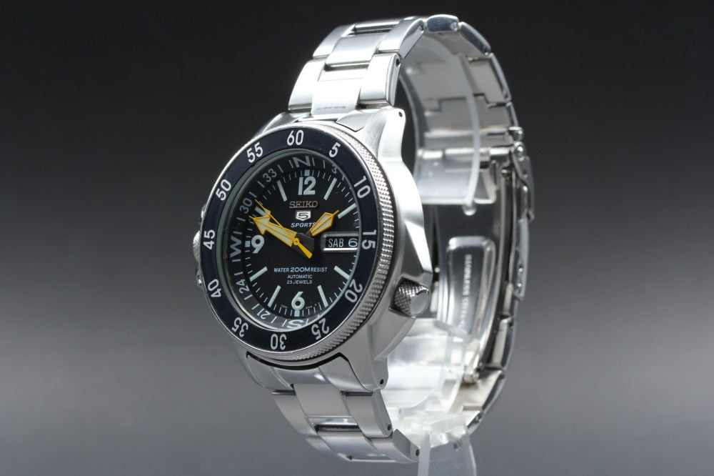 SEIKO 5 Sports 7S36-01E0 Black Auto 40mm Men's Watch