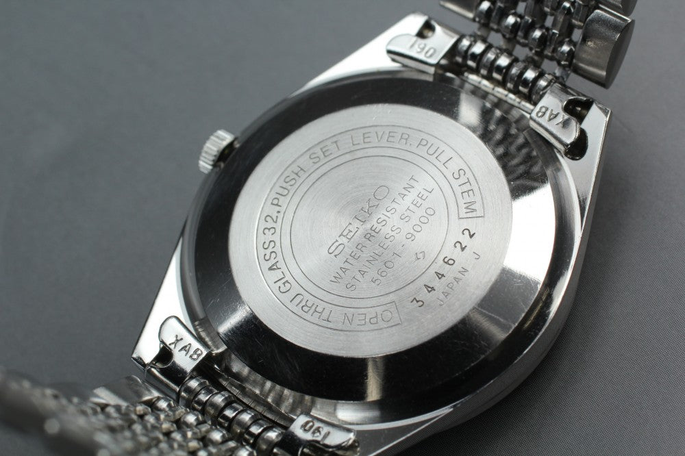 SEIKO Lord Matic 5601-9000 Silver Auto 35.5mm Men's Watch 1973