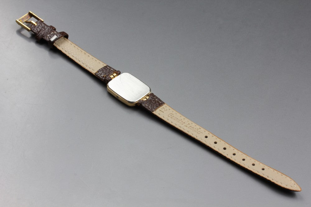 Near MINT OMEGA De Ville Cal.1387 Gold Quartz 19.6mm Ladies Watch