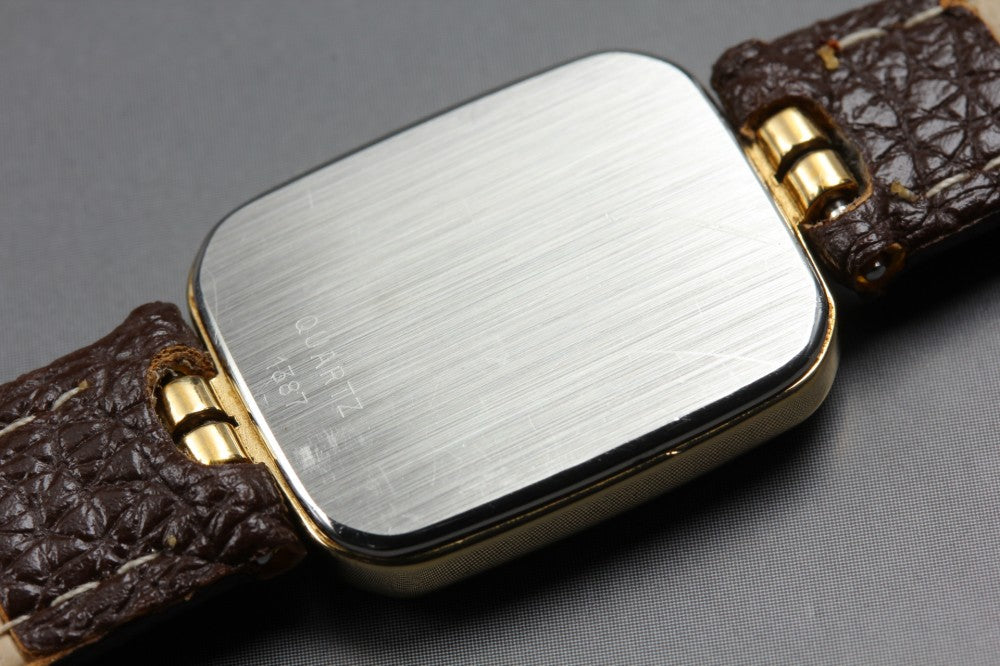 Near MINT OMEGA De Ville Cal.1387 Gold Quartz 19.6mm Ladies Watch